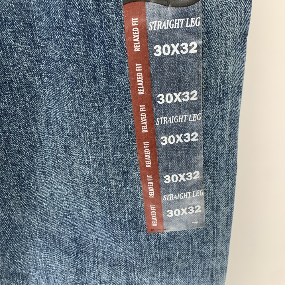 New Men's Lee Denim Jeans Newman Relaxed Fit Straight Leg Blue Size 30 x 32 - Picture 4 of 8